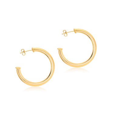 Gold Light Weight Hoop Earrings